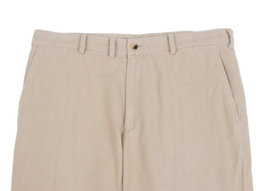 Papas Beige Cotton Blend Stretch Brushed Pants Size 52LL