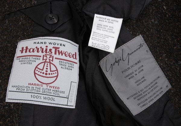 Yohji Yamamoto POUR HOMME Harris Nep Tweed Jacket Size M