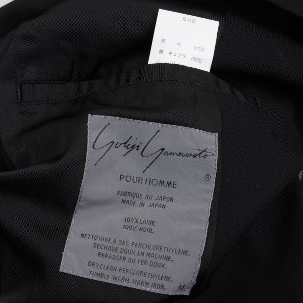 Yohji Yamamoto PH Wool Gabardine Zip Jacket Black Size M