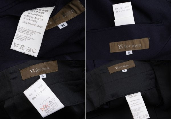 Y's for men 93SS Summer Wool Flower Cutout Setup Navy Size M