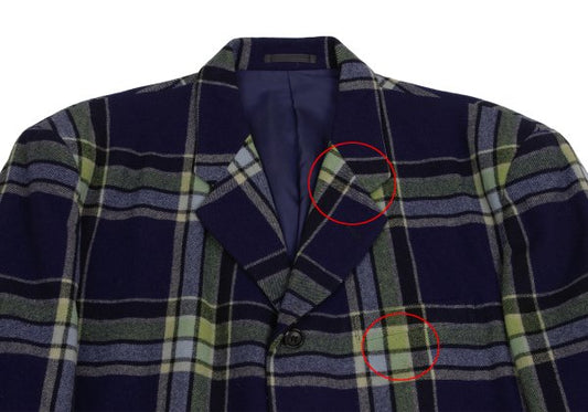 COMME des GARCONS HOMME PLUS Wool Flannel Jacket Navy Size S