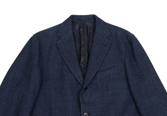Papas Vitale Barberis Canonico Silk Blend Blazer Navy Size L