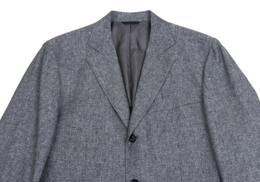 Papas HAVANA Mixed Fabric Blazer White/Navy Size L