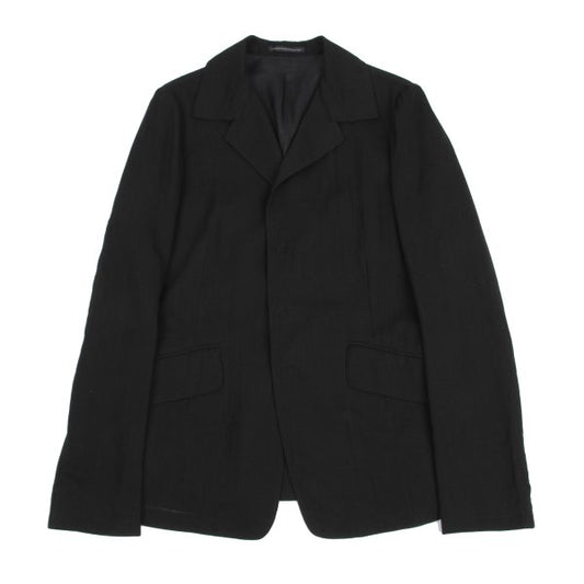 Y's Wool Snap Tailored Blazer Black Size 3