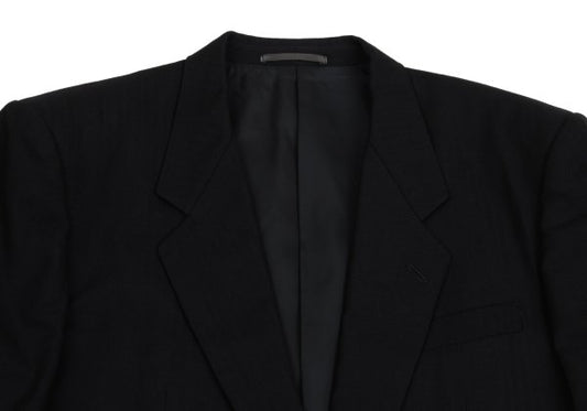 COMME des GARCONS HOMME Black Wool Herringbone Blazer Size M