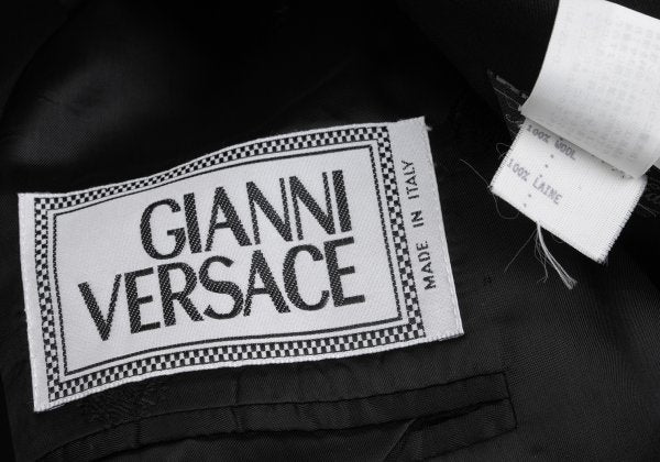 GIANNI VERSACE Wool Medusa Button 3B Jacket Black Size 54