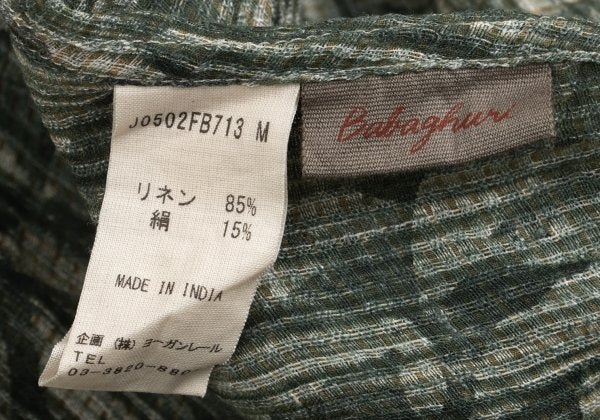 JURGEN LEHL Babaghuri Silk Linen Woven Dress Green Size M
