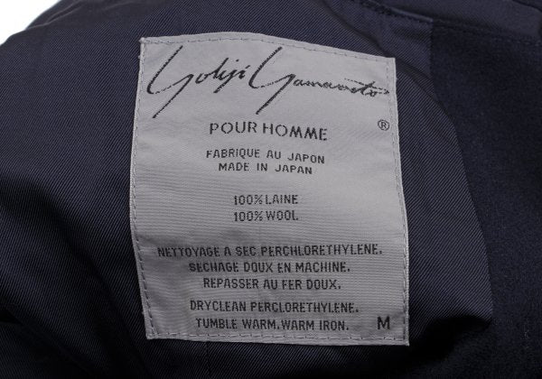 Yohji Yamamoto POUR HOMME Taping Wool Jacket Navy Size M