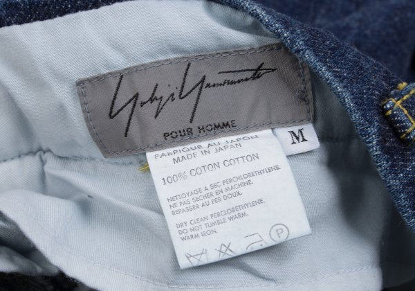 Yohji Yamamoto POUR HOMME 92AW Tapered Denim Indigo Size M
