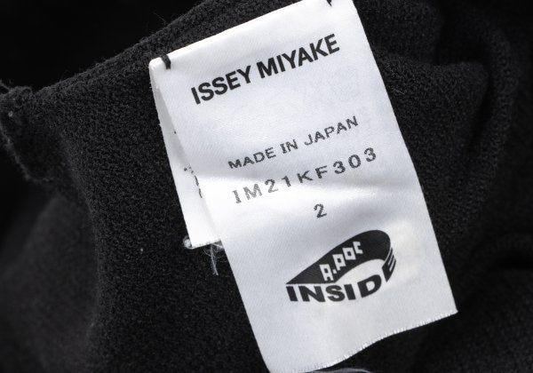 ISSEY MIYAKE A-POC INSIDE Cotton Knit Pants Black Size 2
