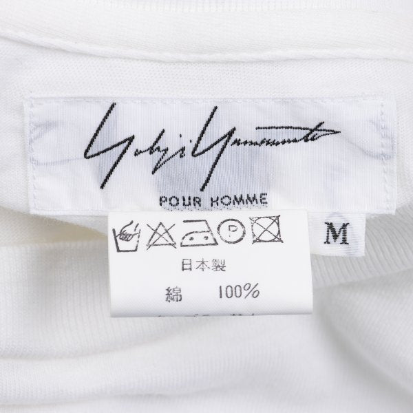 Yohji Yamamoto POUR HOMME Drawing Print T-Shirt White Size M