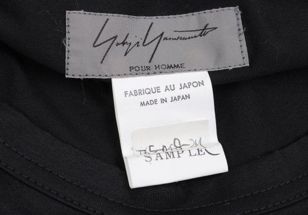 Yohji Yamamoto POUR HOMME Geometric T-Shirt Black Size M