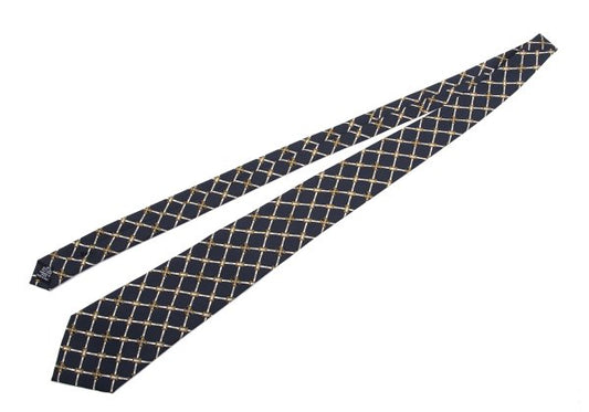 CHANEL Silk CC Mark Chain Print Tie Multi Size F