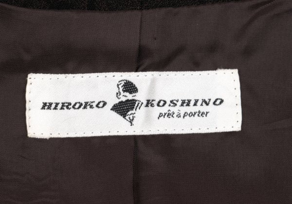 HIROKO KOSHINO pret a porter Botanical Jacket Brown Size M
