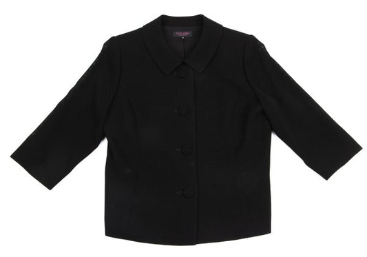 YUKI TORII Poly Check Weave Jacket Black Size 13