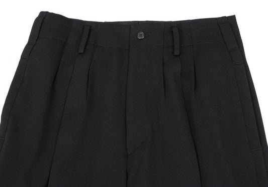 Yohji Yamamoto POUR HOMME Wool Side Pants Black Size M