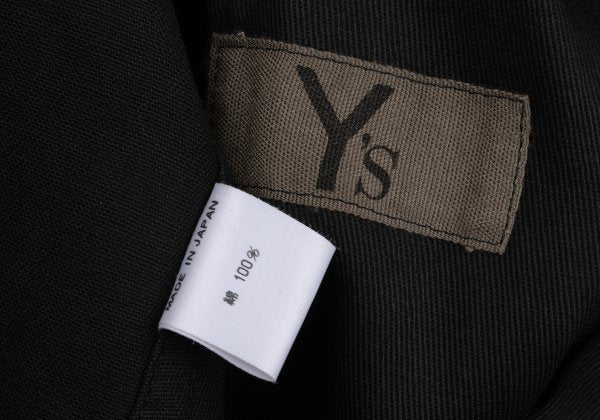 Y's Cotton Jetted Pocket Jacket Charcoal Size M