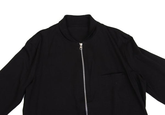 Y's for men Jersey Cotton Zip Blouson Black Size M