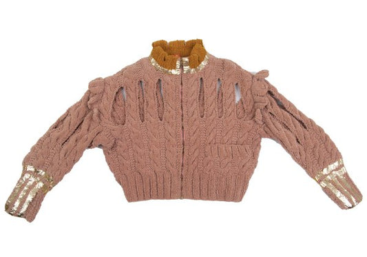 Vivienne Westwood 91SS Foil Print Cotton Knit Jacket Size M