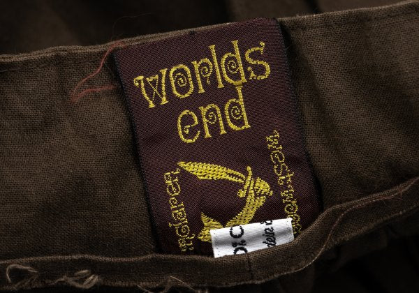 Worlds End VW Native Print Cotton Wrap Skirt Brown Size M