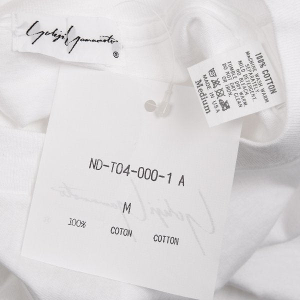 Yohji Yamamoto U.S.A. Logo Print Long T-Shirt White Size M