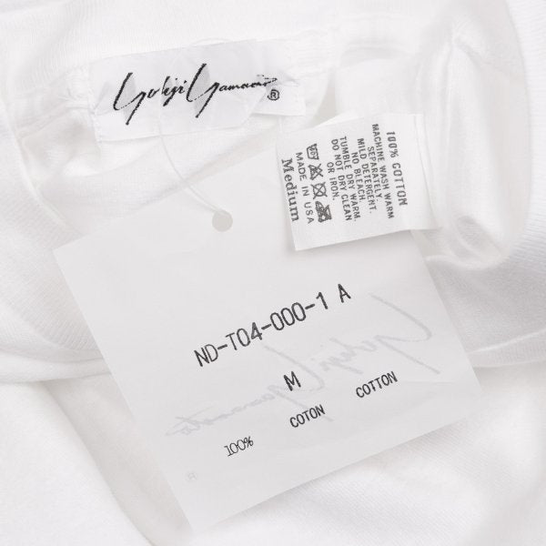 Yohji Yamamoto U.S.A. Logo Print Long T-Shirt White Size M