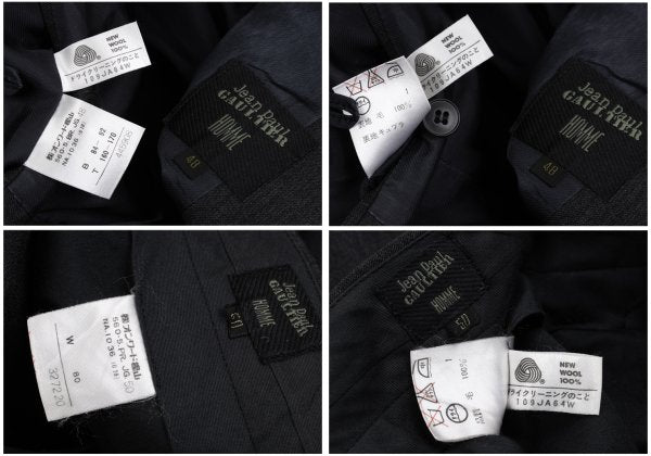 Jean Paul GAULTIER HOMME Wool Pocket Jacket Gray Size 48