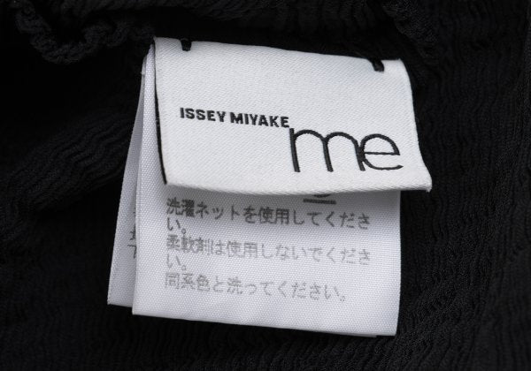 ISSEY MIYAKE me Sheer Sleeveless Tunic Black Blouse Size F