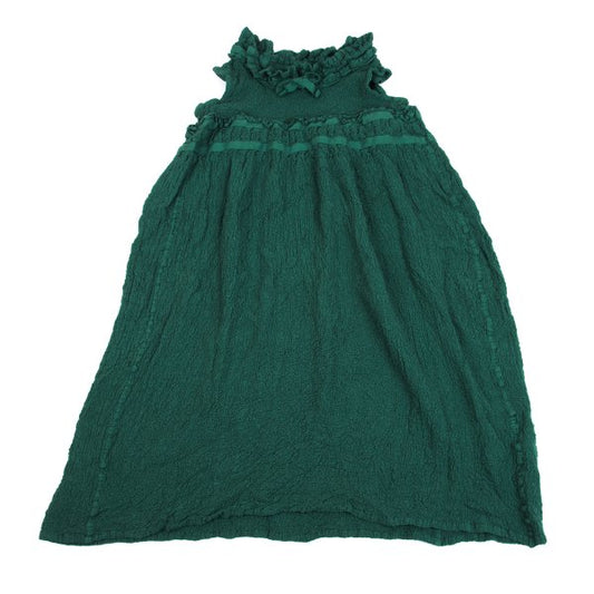 ISSEY MIYAKE me Cauliflower Neck Cord Dress Green Size F