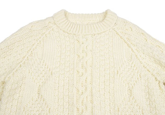 Maison Martin Margiela 21AW Distressed Sweater Cream Size S