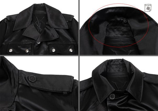 Yves Saint Laurent rive gauche Cotton Jacket Black Size 44