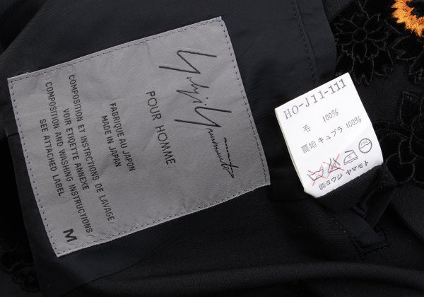 Yohji Yamamoto POUR HOMME 93SS Velour Jacket Black Size M