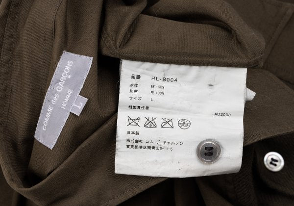 COMME des GARCONS HOMME Cotton Wool Shirt Brown Size L