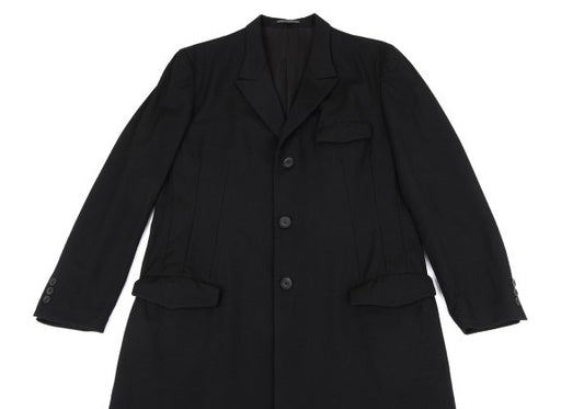 Yohji Yamamoto POUR HOMME 19AW Gabardine Jacket Black Size 2