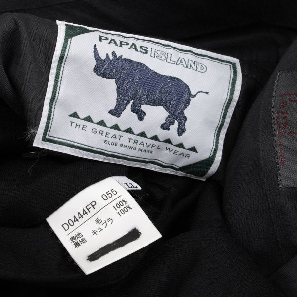 Papas Vitale Barberis Canonico SUPER120'S Suit Black Size M LL