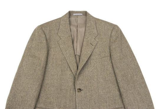 Papas Silk Linen Color Nep Blazer Beige Size 48M