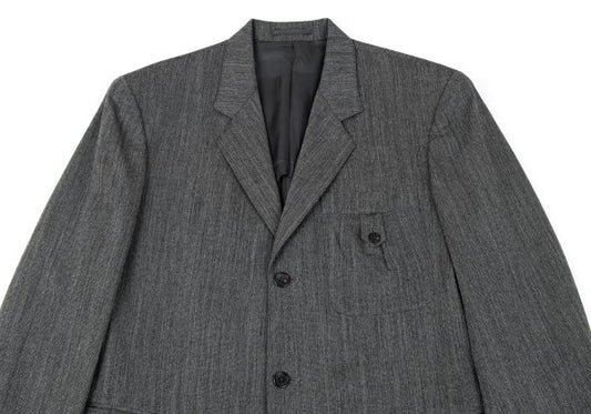 Y's for men Wool 2-Button Jacket Gray Size M