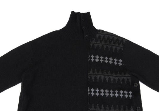Yohji Yamamoto POUR HOMME 18AW Native Sweater Black Size 3