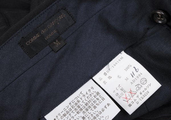 COMME des GARCONS HOMME Wool Zip Pocket Pants Black Size M