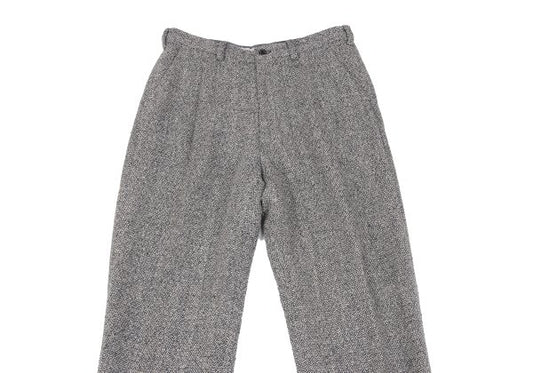 Mademoiselle NON NON Linen Silk Tweed Pants Navy Size 38M