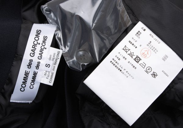 COMME des GARCONS FW24 Quilted Cutout Jacket Navy Size S