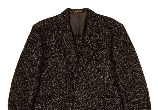 Jean Paul GAULTIER HOMME Wool Tweed 3B Jacket Brown Size M