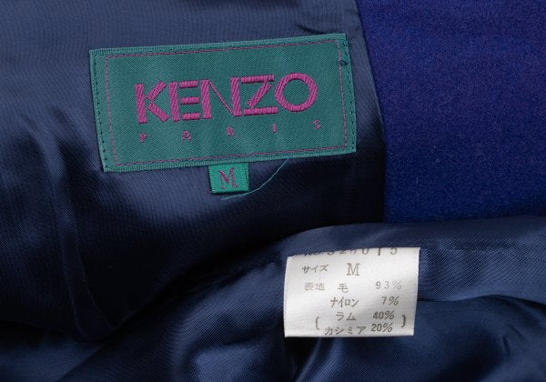 KENZO Wool Patch Pocket 2B Jacket Purple Size M