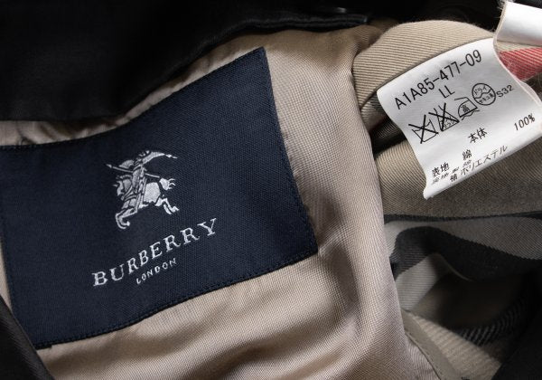BURBERRY LONDON Nova Check Detach Liner Coat Black Size LL