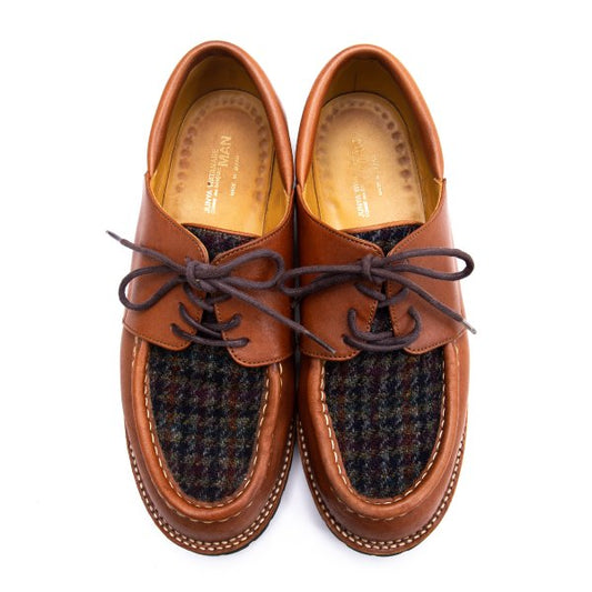 JUNYA WATANABE MAN Tweed Leather Sneakers Brown Size 27cm