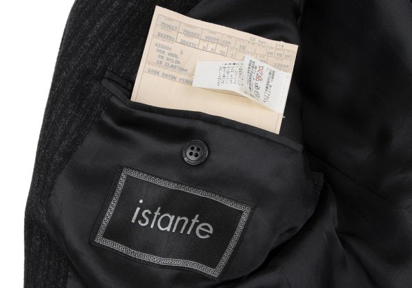 Versace istante Shadow Stripe Wool Blend Jacket Dark Size 50