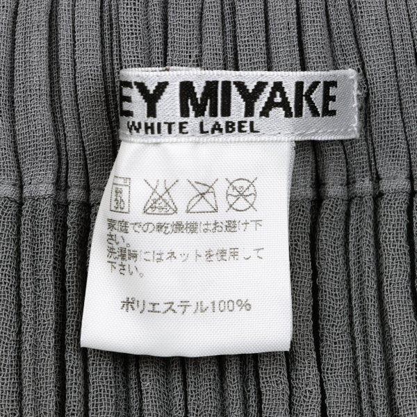 ISSEY MIYAKE WHITE LABEL Pleated Long Skirt Gray Size 2