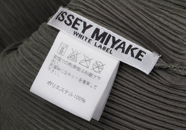 ISSEY MIYAKE WHITE LABEL Crepe Pleated Jacket Gray Size 2