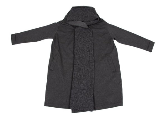 ATSURO TAYAMA Pile Paneled Knit Coat Size 36