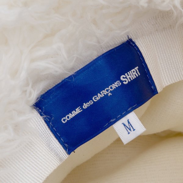 COMME des GARCONS SHIRT Faux Fur Hat White Size M